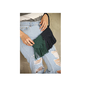 Bolsos de mano y hombro de macramé de doble mano Diseño elegante para mujeres Damas Colgante Diseñador Monedero de mano Compra a bajo precio - Product Image 4