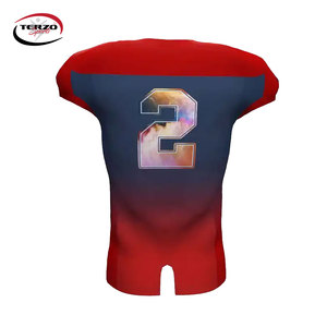Uniforme de Fútbol Americano Personalizado de Primera Calidad, Conjunto de Camiseta y Pantalones Cortos, Talla Grande, 100% Poliéster de Secado Rápido - Product Image 6