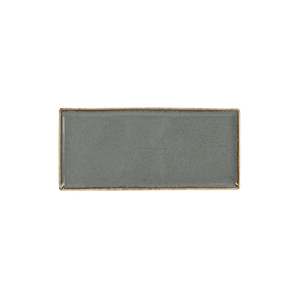 Assiette à gâteau en céramique gris foncé 35x16 cm, style minimaliste - Product Image 1