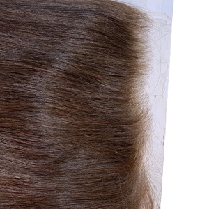 ผมดิบชาวสวิส HD สำหรับ13X6 13X4ส่วนหน้าผากผมแท้สีน้ำตาลตรงเวียดนาม - Product Image 1