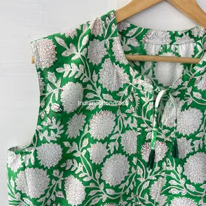 Maillots de bain pour femmes de haute qualité en coton 100% pour l'été, robe de plage, haut, style doux, vente en gros en provenance d'Inde - Product Image 3