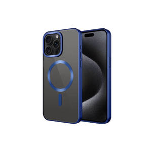 Coque en silicone mat compatible MagSafe pour iPhone 15 Pro, chargement magnétique sans fil, protection arrière, design élégant INS - Product Image 1