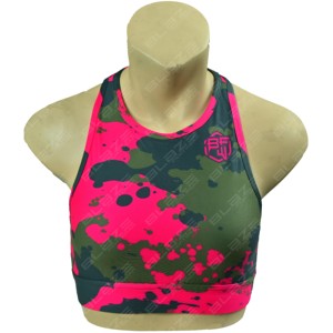OEM Women's Lightweight High for Impact <b>Cross</b> Beauty Sport Bra New Tight <b>Tops</b> with Shockproof Halter Neck for Gym Wear - Product Image 2