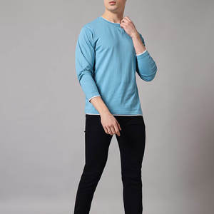 Camiseta duradera de manga completa, Camiseta cómoda ajustada, ropa de hombre, camiseta informal lisa de manga completa, camiseta hecha en Pakistán - Product Image 4