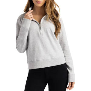 เสื้อสเวตเตอร์แบบสั่งตัดสำหรับผู้หญิงเสื้อสเวตเตอร์แบบเรียบมีฮู้ดสั่งตัด - Product Image 1