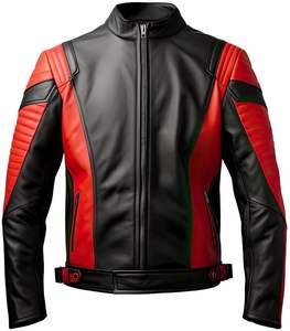 Veste de moto unisexe de haute qualité, vêtements de sport coupe-vent en cuir, fonction de support - Product Image 6
