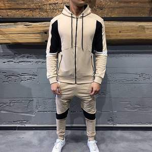 Ensemble de survêtements à capuche OEM Unisexe Haute Qualité Splash Dots Noir 100% Coton Polaire Lourd Printemps Survêtement Hommes - Product Image 2
