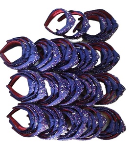 Venta al por mayor de la parte superior anudada diadema de cuentas para las mujeres las niñas brillante Zig-Zag Oro Verde patrón de moda diadema - Product Image 3
