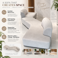 Canapé modulaire de bureau commercial pour hall d'accueil d'entreprise – Mobilier de projet – Fournisseur d'usine