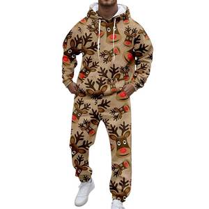 Nuevos chándales al por mayor para hombres Impresión personalizada Cierre de cordón Chándal de cuello con capucha para hombres - Product Image 1