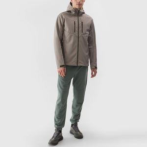 Chaqueta Softshell OEM de fabricante para hombre a precio bajo chaqueta Softshell manga larga estilo con capucha para hombre venta al por mayor personalizada - Product Image 6