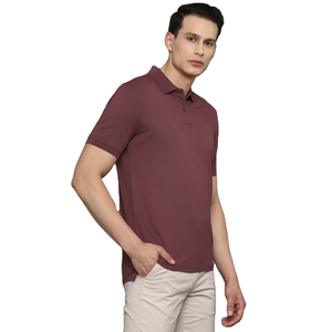 Haute qualité été décontracté tricoté 100% coton hommes pour T-Shirt respirant Anti-rides séchage rapide solide imprimé motif - Product Image 3