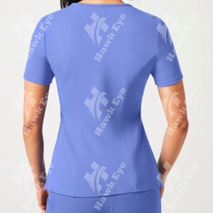 Chaqueta de uniforme de hospital antiarrugas exfoliante personalizada de fábrica, uniformes de enfermería elásticos, chaquetas de exfoliación médica - Product Image 5