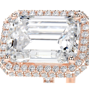 Emerald Lab Grown Diamond Engagement Ring Natural Diamond Emerald Cut Gold Fine <b>Jewellery</b> 10k 14k 18k - Product Image 2