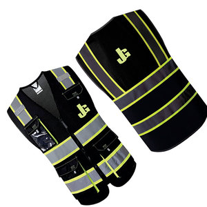 Gilet de sécurité respirant de haute qualité 100% polyester certifié EN, unisexe, haute visibilité, vêtements de travail avec couleur et logo personnalisés - Product Image 4