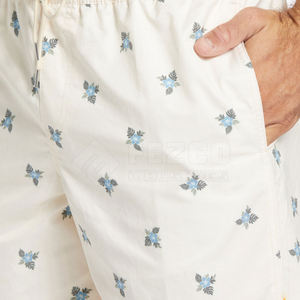 กางเกงชายหาดผู้ชาย ดีไซน์ล่าสุด ลายเรียบ ผ้าฝ้าย สไตล์ลำลอง เอวยางยืด ระบายอากาศ แห้งเร็ว เอวสูง - Product Image 4