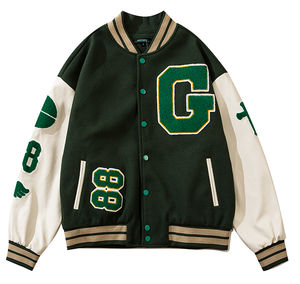 Veste personnalisée de luxe de la vieille école américaine décontractée vintage Y2k coupe-vent veste d'équipe de l'école universitaire pour hommes grande taille - Product Image 1