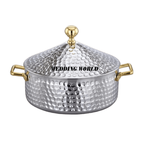 Réchauffeur de nourriture en acier inoxydable Casserole décorative pour buffet de mariage et d'événements Vente à chaud d'ustensiles de cuisine Pot en métal fantaisie de table - Product Image 5