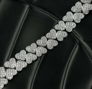 6Ct Moissanite <b>Beaded</b> <b>Bracelet</b> for Women Sterling Silver 925 14k Gold Plated Romantic Style Jewelry Gift - Product Image 2