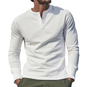2025 New Spring and Autumn <b>Men</b> T-shirt Leisure Sports <b>Long</b> <b>Sleeve</b> <b>Men's</b> Clothing Base Shirt <b>Henley</b> Shirt Free Shipping - Product Image 6