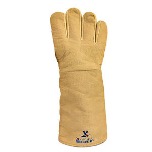 Guantes de cuero resistentes a cortes de cinco dedos de alta calidad al por mayor resistencia a altas temperaturas Venta caliente Textiles cuero - Product Image 2