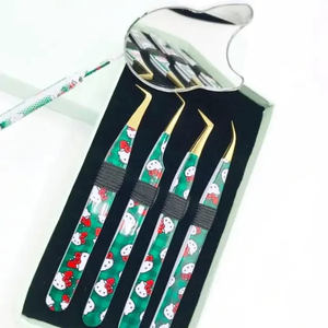 Kaamir Instruments, pinzas de pestañas de 10mm de volumen, punta suave antimagnética de acero inoxidable de alta calidad, pestañas de aislamiento de injerto - Product Image 4