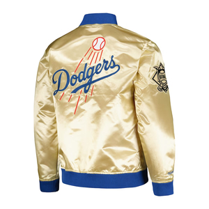 Custom <b>Varsity</b> Satin <b>Jackets</b> Wholesale Satin <b>Jacket</b> With Embroidered Logo Breathable Wool <b>Varsity</b> <b>Jacket</b> - Product Image 6