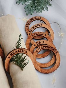 Handmade Wooden Napkin Ring With Luxury Classic Design <b>Round</b> Shape <b>for</b> Wedding Party <b>Table</b> Decoration <b>for</b> Hotels - Product Image 4