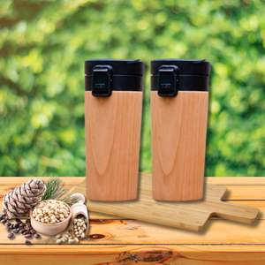 Diseño personalizado de alta calidad vaso de madera de acero inoxidable estética de Indonesia - Product Image 3