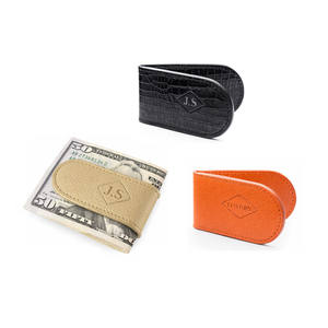 Luxury Gifts Custom Brand Logo Debossed Printed PU Leather <b>Wallet</b> for <b>Men</b> with Money Clip - Product Image 2