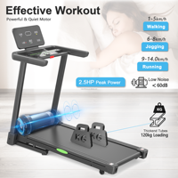 Tapis de course électrique pliable intelligent avec écran LED, modèle 2026, en promotion en ligne
