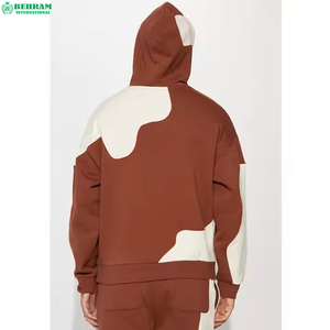 Sweat à capuche unisexe personnalisé pour logo, motif uni, 100% molleton épais/éponge française, écologique, effet vieilli, délavé à l'acide - Product Image 2