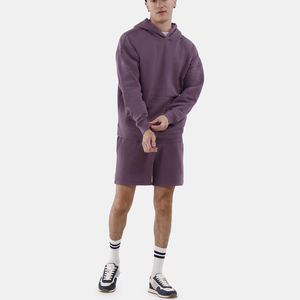 เสื้อฮู้ดผ้าฝ้ายแบบสวมหัวแขนยาวแบบหนาสำหรับผู้ชายเสื้อแบบรูดซิปเต็มตัวมีเชือกรูดแบบเรียบๆสำหรับใส่ไปยิมคลาสสิก - Product Image 6