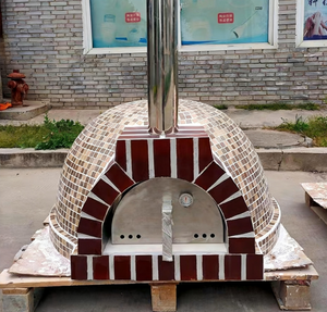 فرن بيتزا دائري يعمل بالحطب للاستخدام الخارجي - Product Image 1