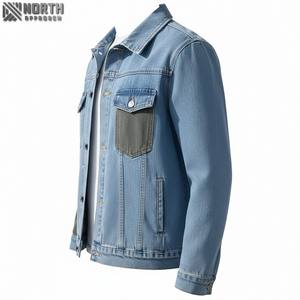 Chaqueta de invierno de peso pesado elegante para hombre OEM personalizada 2025, ropa de calle de cuero de alta calidad, lona transpirable, característica de talla grande - Product Image 5