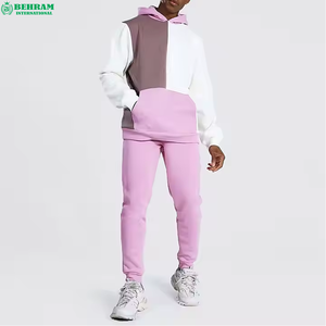 Streetwear Stacked Flare Sweatpants Jogger & Hoodie Set Unisex Heavyweight Breathable Pullover Cuffs <b>Tracksuit</b> - Product Image 4