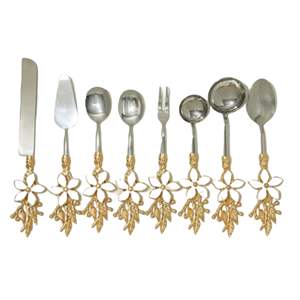 Top Trending Gold Plated Kitchenware Stainless Steel Spoons Serving Utensils <b>for</b> Dessert Coffee Fruit Ice Cream Tea Spoon - Product Image 6