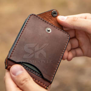 Portefeuille fin pour homme en cuir véritable de qualité supérieure, avec pince à billets, à prix raisonnable - Product Image 5