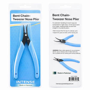 คีมปากแหลมแบบงอสำหรับงานมืออาชีพ ใช้สำหรับทำเครื่องประดับ งอสายไฟอย่างแม่นยำ เครื่องมือช่าง - Product Image 1