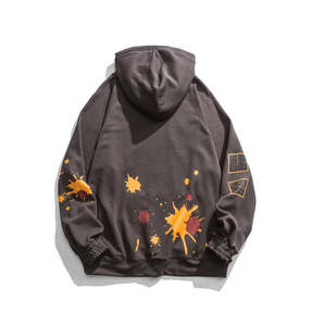 Sudadera con capucha estampada de mezcla de poliéster/algodón de lana de invierno para hombre Impresión de alta calidad Serigrafía de logotipo personalizado Peso pesado Regular - Product Image 2