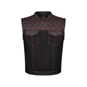 Fournisseur personnalisé Gilet en cuir pour hommes, nouveau design respirant avec poche Gilet en cuir véritable pour hommes - Product Image 2