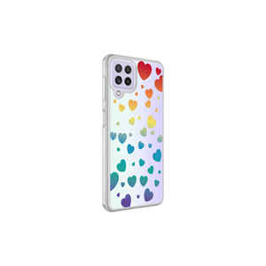 Coque arrière en silicone TPU à motif cœur n°3 JoieCreatif pour Samsung Galaxy M32 – Étui de téléphone mignon à motif dessin animé en TPU souple - Product Image 1