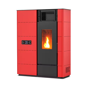 Freestanding Modern Aluminum Pellet <b>Stove</b> Large Heat Output Temperature Control Eco-Friendly 2-Year Warranty for Hotels Villas - Product Image 1