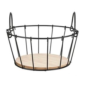 Cesta de alambre de alta calidad para almacenamiento de cocina Cestas de almacenamiento de alambre de metal Cestas promocionales de tocador para proveedores mayoristas. - Product Image 4