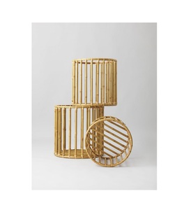 Tendencia 2025 Precio de exportación Cesta de bambú natural Diseño moderno Cesta de ratán de calidad cara para hotel Hecho a mano a granel - Product Image 3