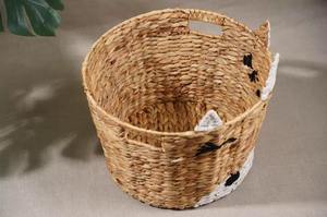 Panier en jacinthe d'eau licorne fait main, panier de rangement, vente en gros, écologique, fabriqué au Vietnam - Product Image 4