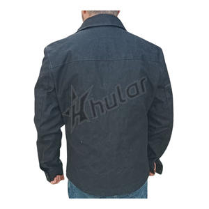Chaqueta de lona de alta calidad personalizada para hombre chaquetas de carga personalizadas con logotipo impreso bordado personalizado - Product Image 2