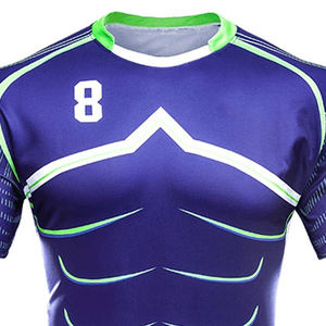 Dernier modèle d'uniformes de rugby personnalisés de haute qualité en gros uniforme de rugby en polyester avec logo d'équipe personnalisé uniforme de rugby - Product Image 5