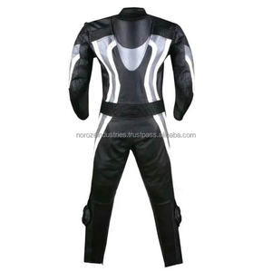 Traje de Motocicleta de Cuero Resistente, Cómodo y Cortavientos de Alta Calidad con Protección Suave, Talla Grande para Motociclistas - Product Image 3