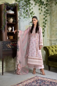 Nouvelle mode femmes costumes de pelouse robe d'été femmes vêtements pakistanais costumes de pelouse à la vente en gros 2025 - Product Image 3